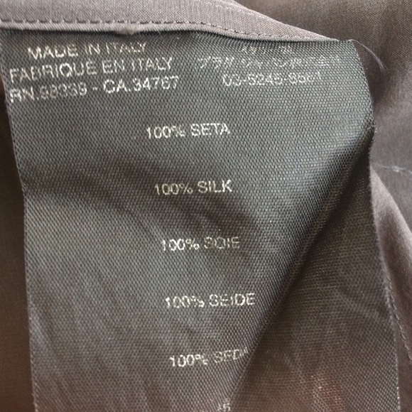 Prada Grey Silk Button Down Blouse - Picture 5 of 5